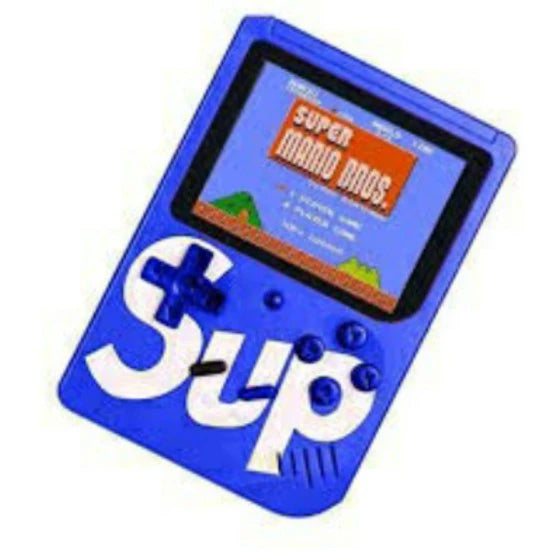 Mini Video Game Retrô - Sup400 - Amarelo, Azul, Branco, Preto, Vermelho - Tudo Shop