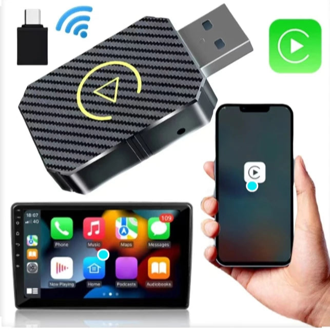 Adaptador Carplay e Android Auto Sem Fio - DriveFree