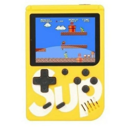 Mini Video Game Retrô - Sup400 - Amarelo, Azul, Branco, Preto, Vermelho - Tudo Shop