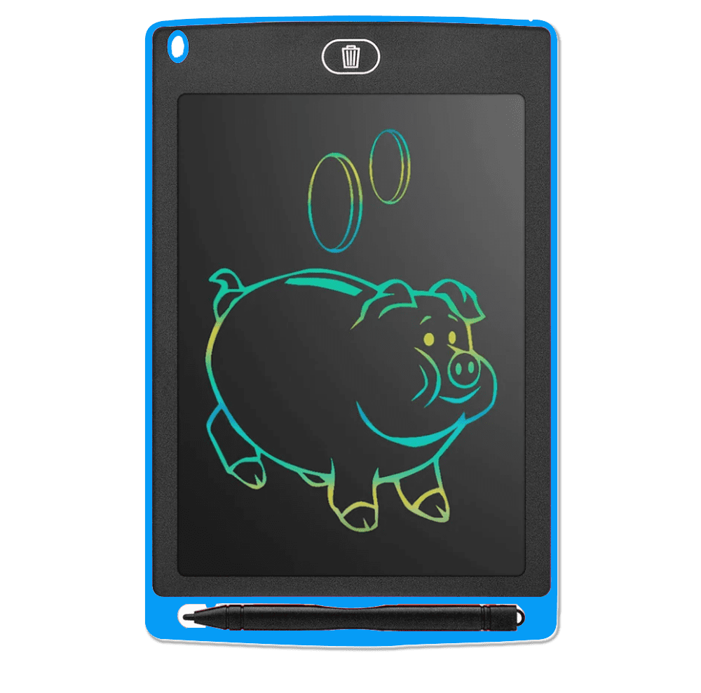 Lousa Mágica LCD - MagiBoard - Azul | Verde | Preto | Branco / 8.5'', Azul | Verde | Preto | Branco / 10.5'', Azul | Verde | Preto | Branco / 12'', Rosa | Vermelho | Preto | Branco / 8.5'', Rosa | Vermelho | Preto | Branco / 10.5'', Rosa | Vermelho | Preto | Branco / 12'', Cor Aleatória / 8.5'', Cor Aleatória / 10.5'', Cor Aleatória / 12'' - Tudo Shop