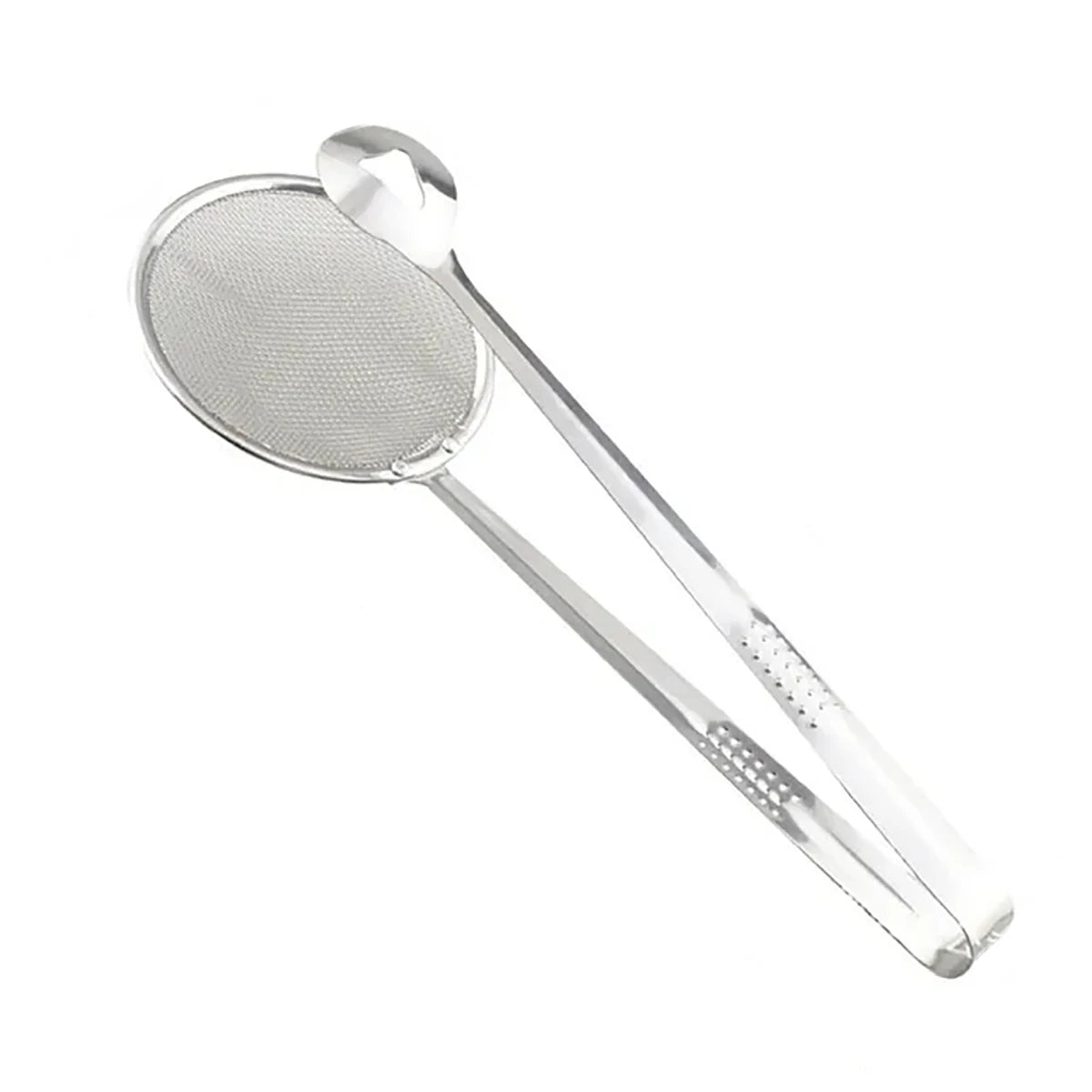 Escumadeira de Aço Inox com Pegador - ClipFry - Escumadeira de Aço Inox - Tudo Shop
