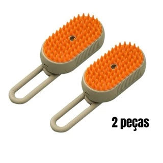 Escova 3 em 1 de Vapor com Massagem para Pets - SteamPet
