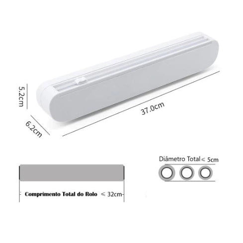 Cortador e Selador De Plástico Filme PVC - EasyWrap - Default Title - Tudo Shop