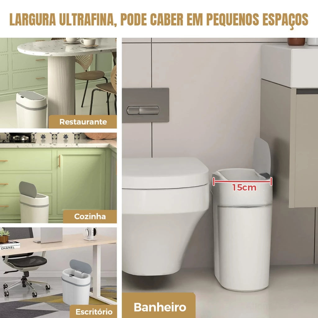 Lixeira com Sensor de Abertura 12 Litros - SmartBin