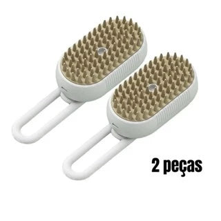 Escova 3 em 1 de Vapor com Massagem para Pets - SteamPet