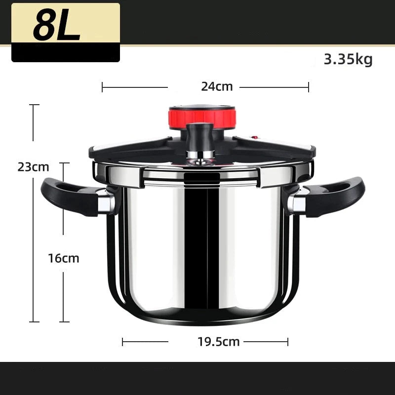 Panela De Pressão De Aço Inoxidável Com Sistema De Segurança - SecurePress - 7L, 8L, 10L - Tudo Shop
