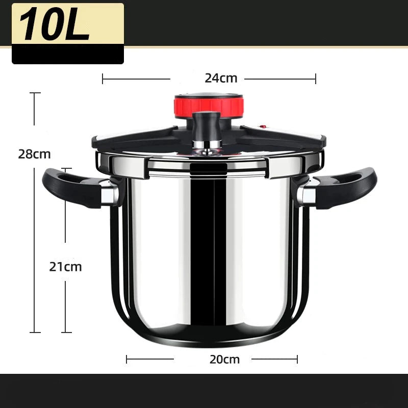 Panela De Pressão De Aço Inoxidável Com Sistema De Segurança - SecurePress - 7L, 8L, 10L - Tudo Shop