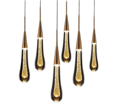 Pendente Gota de Cristal - GoldDrop - GoldDrop - Tudo Shop