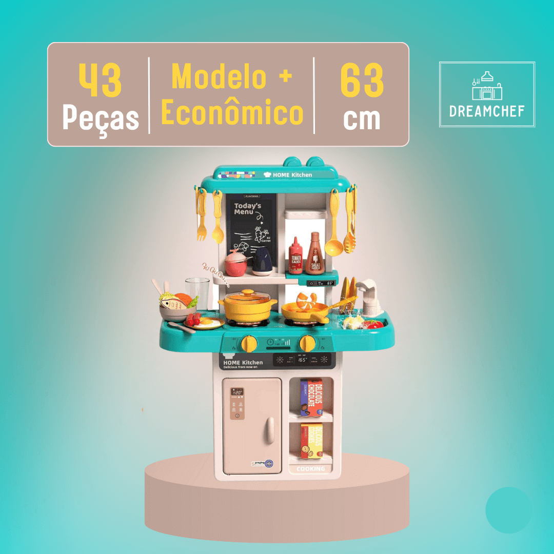 Cozinha de Brinquedo Realista + Avental (BRINDE) - DreamChef