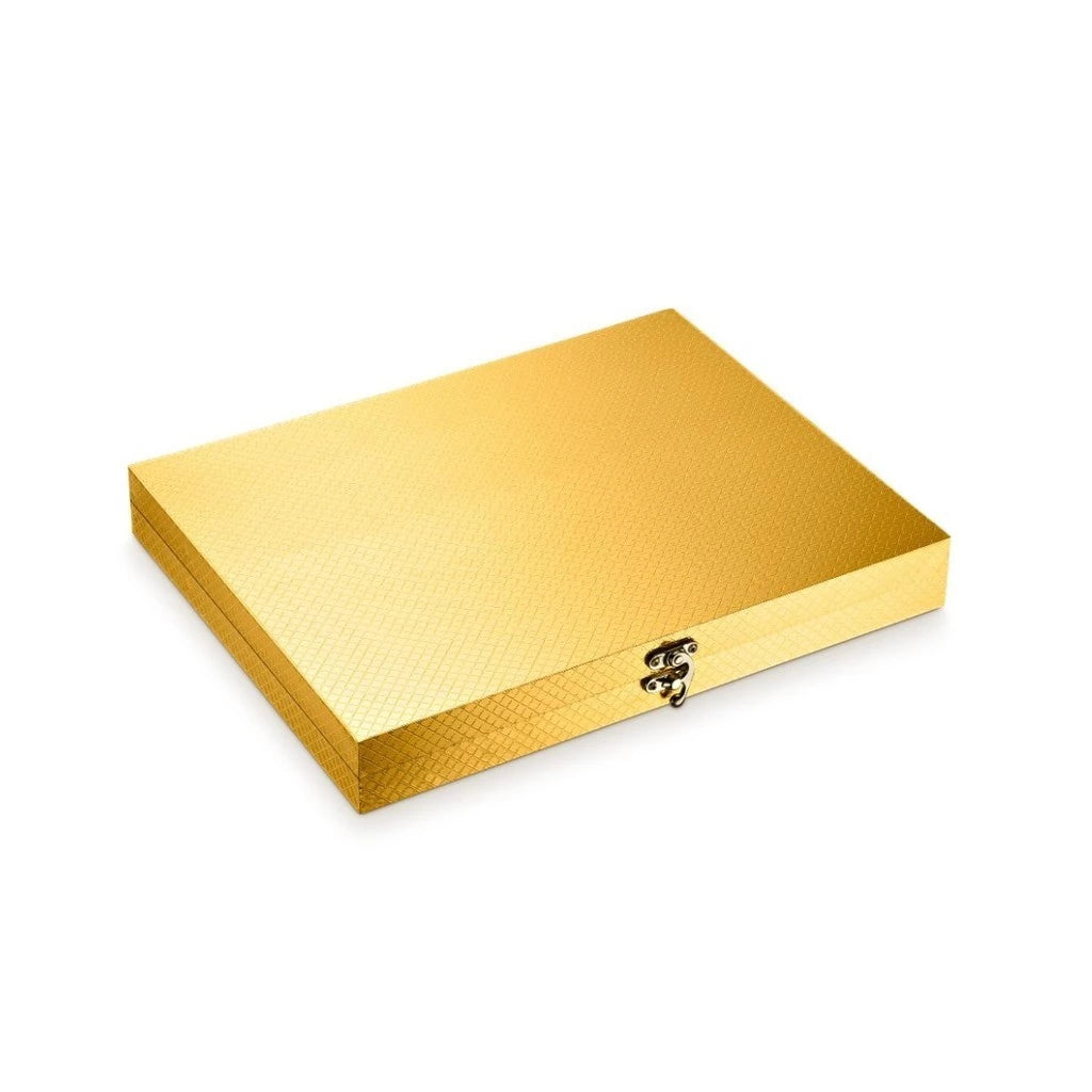 Faqueiro Dourado 24 Peças + Maleta De Luxo - ShinyGoldKit - Default Title - Tudo Shop
