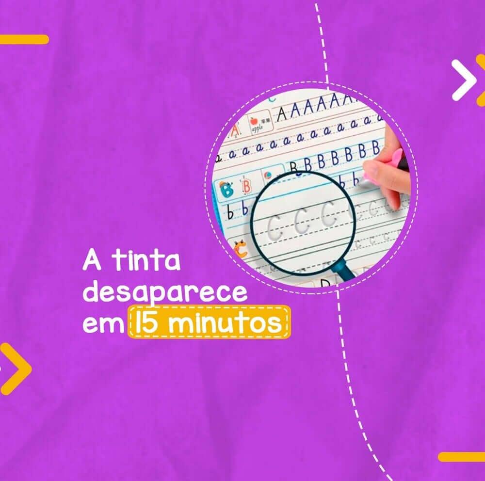 Cadernos de Caligrafia Mágico Kit 4 Unidades - Magic Spelling - Default Title - Tudo Shop