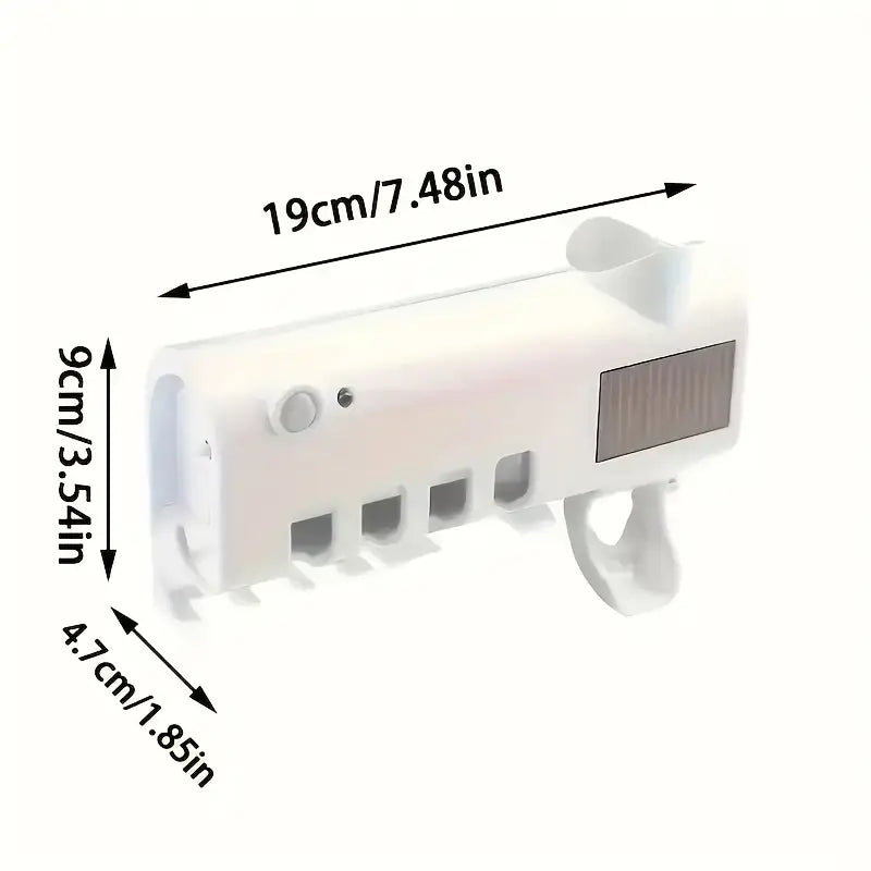 Porta Escovas/Dispenser de Pasta Com Esterilizador UV - SteriBrush UV Pro