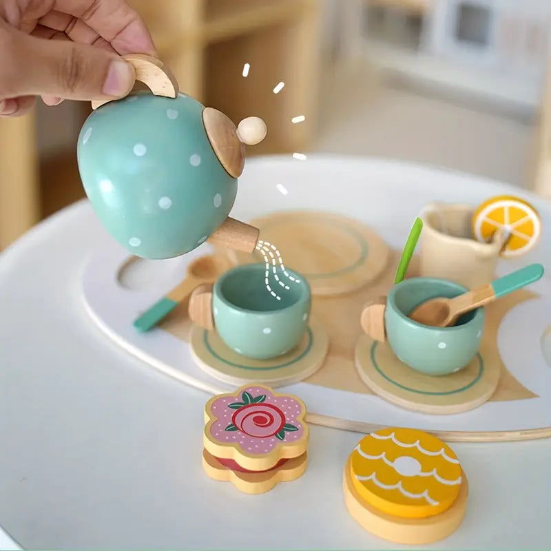 Imagem 3 - Conjunto de Chá Infantil de Madeira Estilo Montessori - TeaFun Kids | Vem Dilar