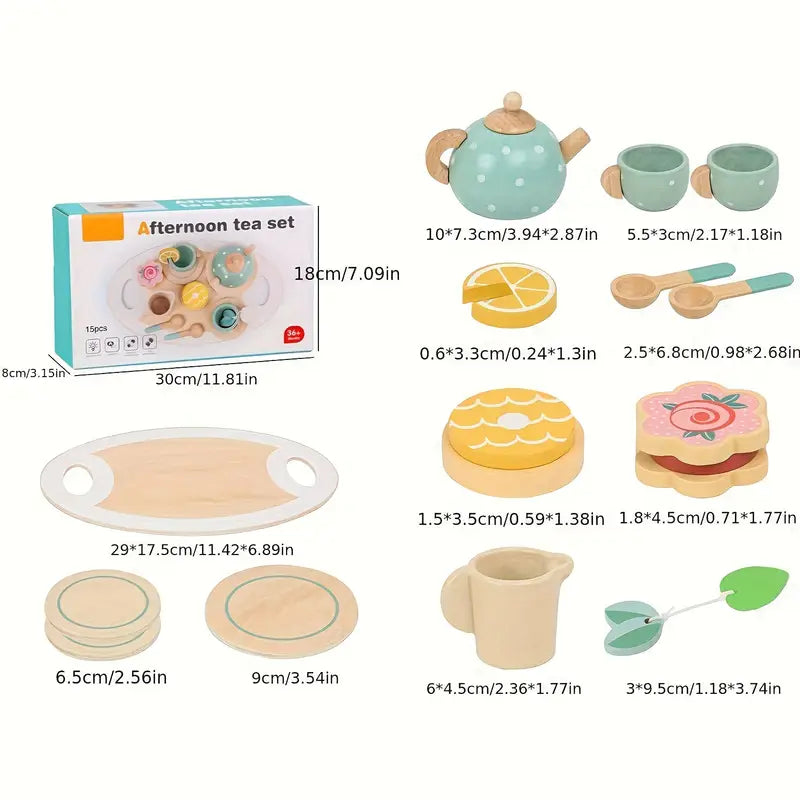 Imagem 4 - Conjunto de Chá Infantil de Madeira Estilo Montessori - TeaFun Kids | Vem Dilar