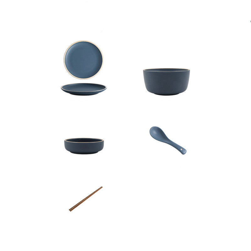 Louça de Porcelana de Ossos Estilo Nórdico - Nordic Touch - Azul, Branco, Rosa, Verde Claro - Tudo Shop