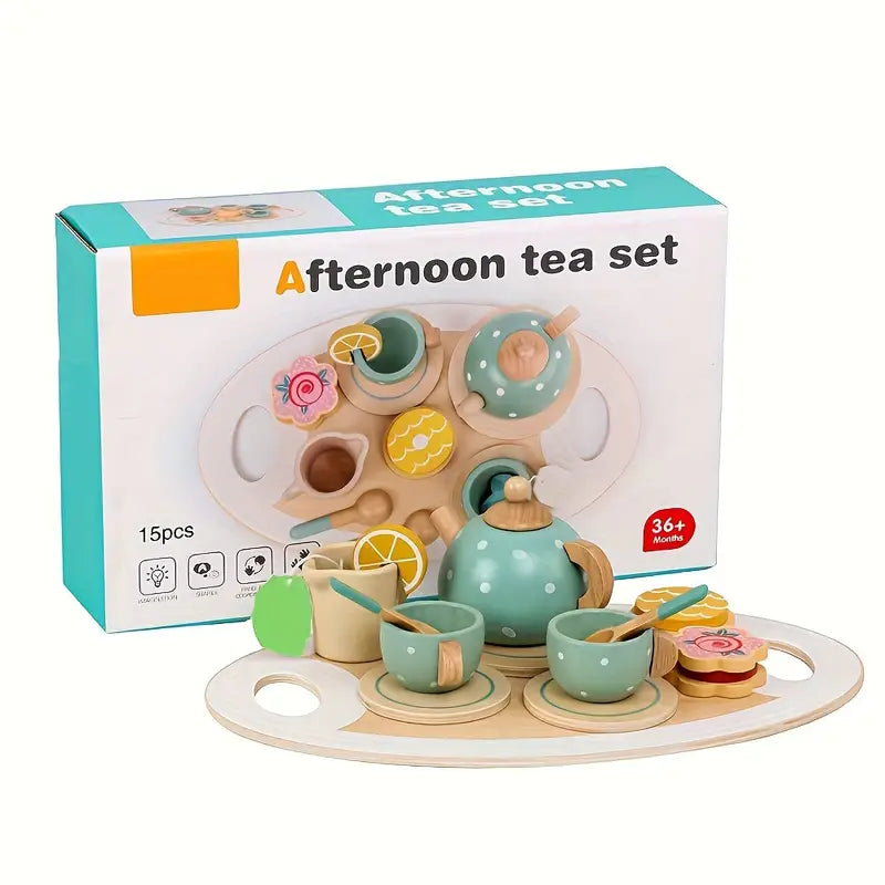 Imagem 5 - Conjunto de Chá Infantil de Madeira Estilo Montessori - TeaFun Kids | Vem Dilar