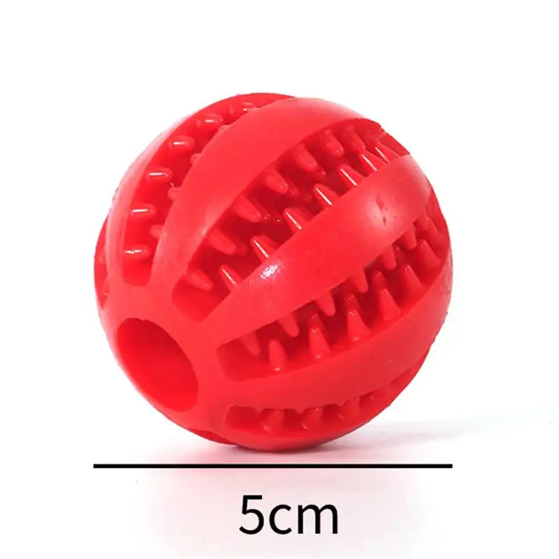 Bolinha Interativa para Cães - Snack Ball - Vermelha / P (5 cm), Azul / P (5 cm), Verde / P (5 cm) - Tudo Shop