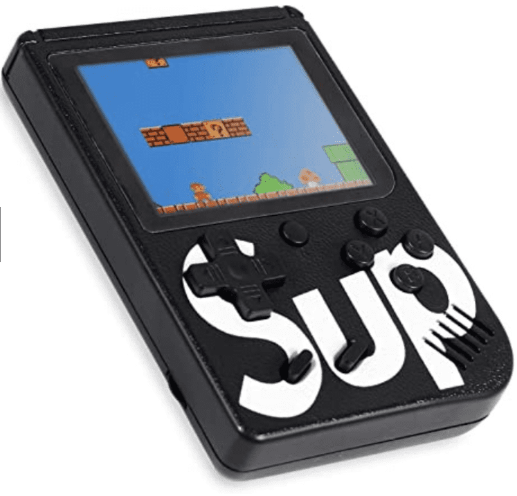 Mini Video Game Retrô - Sup400 - Amarelo, Azul, Branco, Preto, Vermelho - Tudo Shop