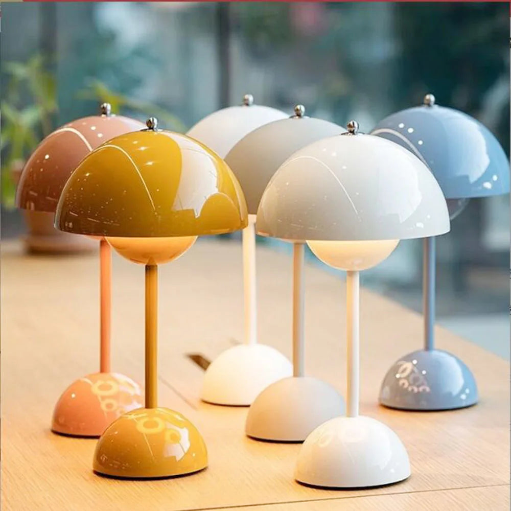 Abajur de Luxo Touch Recarregável - MushLamp - Abajur de Luxo Azul / 1 Peça, Abajur de Luxo Azul / 2 Peças, Abajur de Luxo Amarelo / 2 Peças, Abajur de Luxo Cinza / 1 Peça, Abajur de Luxo Cinza / 2 Peças, Abajur de Luxo Amarelo / 1 Peça, Abajur de Luxo Branco / 1 Peça, Abajur de Luxo Branco / 2 Peças, Abajur de Luxo Vermelho / 2 Peças, Abajur de Luxo Vermelho / 1 Peça - Tudo Shop