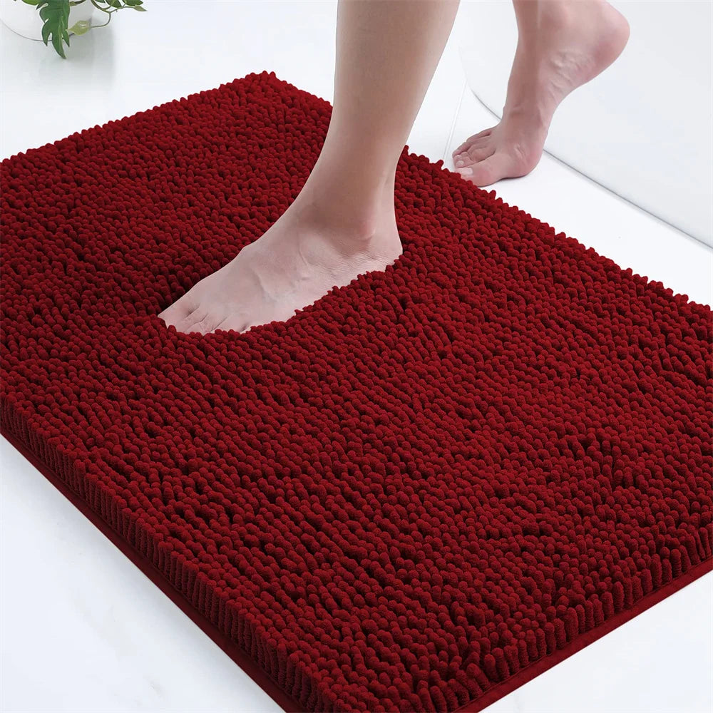Tapete Antiderrapante Para Banheiro - ChenilleSoft - Tapete Antiderrapante Preto / 41x61cm, Tapete Antiderrapante Preto / 51x76cm, Tapete Antiderrapante Preto / 61x91cm, Tapete Antiderrapante Preto / 61x119cm, Tapete Antiderrapante Branco / 41x61cm, Tapete Antiderrapante Branco / 51x76cm, Tapete Antiderrapante Branco / 61x91cm, Tapete Antiderrapante Branco / 61x119cm, Tapete Antiderrapante Cinza Claro / 41x61cm, Tapete Antiderrapante Cinza Claro / 51x76cm - Tudo Shop