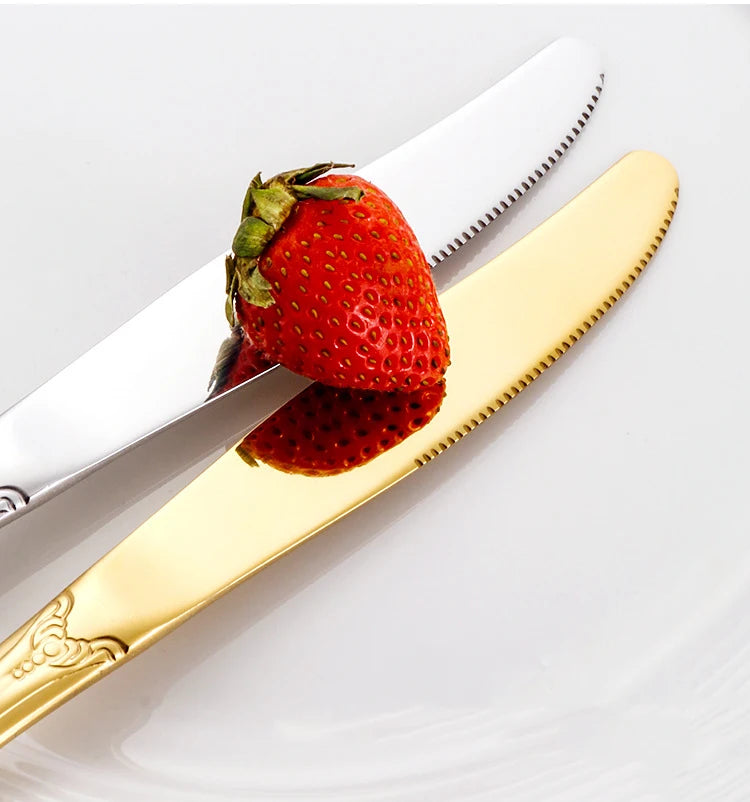 Faqueiro Inox 24 Peças - RoyalCutlery - Faqueiro Inox Prata 24pcs Box, Faqueiro Inox Dourado 24pcs Box, Faqueiro Inox Rose Gold 24pcs Box, Faqueiro Inox Prata 16pcs Box, Faqueiro Inox Dourado 16pcs Box, Faqueiro Inox Rose Gold 16pcs Box, Faqueiro Inox Preto 16pcs Box, Talheres Inox Prata 24pcs, Talheres Inox Dourado 24pcs, Talheres Inox Rose Gold 24pcs - Tudo Shop