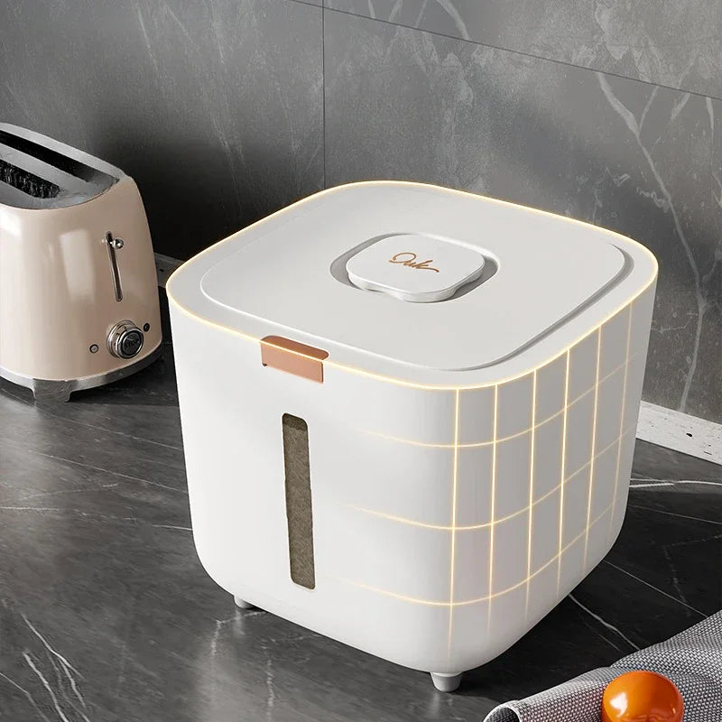 Armazenador de Grãos À Prova de Insetos e Umidade - PureGrains - Armazenador de Grãos Branco 5kg, Armazenador de Grãos Branco 10kg - Tudo Shop