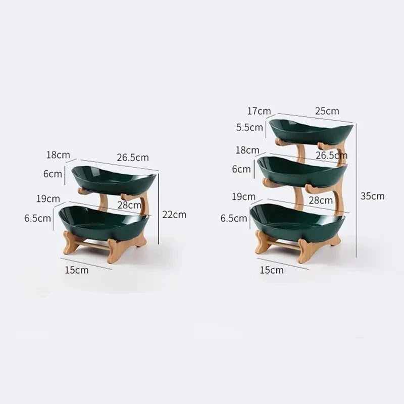 Fruteira de Mesa - WoddenFruit - Fruteira de Mesa 2 Bandejas - Verde, Fruteira de Mesa 2 Bandejas - Branco, Fruteira de Mesa 2 Bandejas - Beje, Fruteira de Mesa 3 Bandejas - Verde, Fruteira de Mesa 3 Bandejas - Branco, Fruteira de Mesa 3 Bandejas - Beje - Tudo Shop