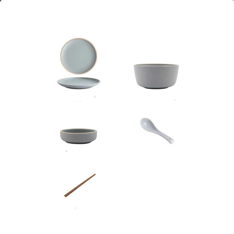Louça de Porcelana de Ossos Estilo Nórdico - Nordic Touch - Azul, Branco, Rosa, Verde Claro - Tudo Shop