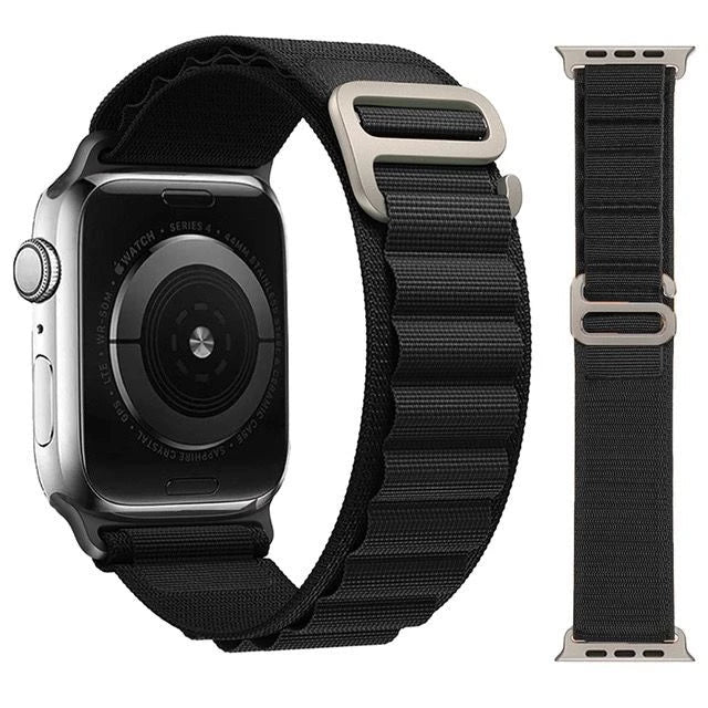 Pulseira para Smartwatch - SmartAlpino - ALP AZUL CELESTE / 38/40/41MM, ALP AZUL CELESTE / 42/44/45/49MM, ALP AZUL ROYAL / 38/40/41MM, ALP AZUL ROYAL / 42/44/45/49MM, ALP BRANCA ROSA / 38/40/41MM, ALP BRANCA ROSA / 42/44/45/49MM, ALP BRANCO AZUL / 38/40/41MM, ALP BRANCO AZUL / 42/44/45/49MM, ALP BRANCO VERMELHO / 38/40/41MM, ALP BRANCO VERMELHO / 42/44/45/49MM - Tudo Shop