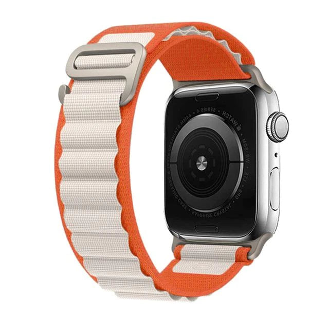Pulseira para Smartwatch - SmartAlpino - ALP AZUL CELESTE / 38/40/41MM, ALP AZUL CELESTE / 42/44/45/49MM, ALP AZUL ROYAL / 38/40/41MM, ALP AZUL ROYAL / 42/44/45/49MM, ALP BRANCA ROSA / 38/40/41MM, ALP BRANCA ROSA / 42/44/45/49MM, ALP BRANCO AZUL / 38/40/41MM, ALP BRANCO AZUL / 42/44/45/49MM, ALP BRANCO VERMELHO / 38/40/41MM, ALP BRANCO VERMELHO / 42/44/45/49MM - Tudo Shop