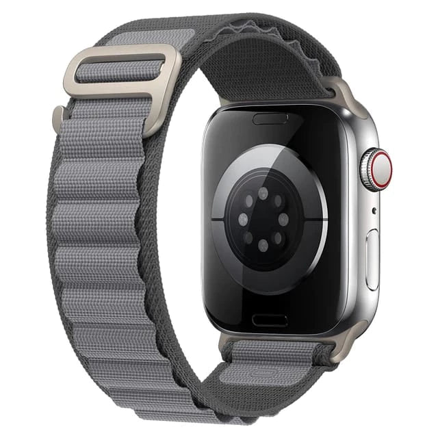 Pulseira para Smartwatch - SmartAlpino - ALP AZUL CELESTE / 38/40/41MM, ALP AZUL CELESTE / 42/44/45/49MM, ALP AZUL ROYAL / 38/40/41MM, ALP AZUL ROYAL / 42/44/45/49MM, ALP BRANCA ROSA / 38/40/41MM, ALP BRANCA ROSA / 42/44/45/49MM, ALP BRANCO AZUL / 38/40/41MM, ALP BRANCO AZUL / 42/44/45/49MM, ALP BRANCO VERMELHO / 38/40/41MM, ALP BRANCO VERMELHO / 42/44/45/49MM - Tudo Shop