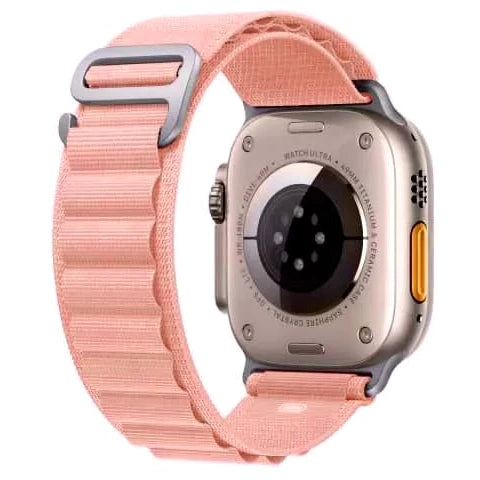 Pulseira para Smartwatch - SmartAlpino - ALP AZUL CELESTE / 38/40/41MM, ALP AZUL CELESTE / 42/44/45/49MM, ALP AZUL ROYAL / 38/40/41MM, ALP AZUL ROYAL / 42/44/45/49MM, ALP BRANCA ROSA / 38/40/41MM, ALP BRANCA ROSA / 42/44/45/49MM, ALP BRANCO AZUL / 38/40/41MM, ALP BRANCO AZUL / 42/44/45/49MM, ALP BRANCO VERMELHO / 38/40/41MM, ALP BRANCO VERMELHO / 42/44/45/49MM - Tudo Shop
