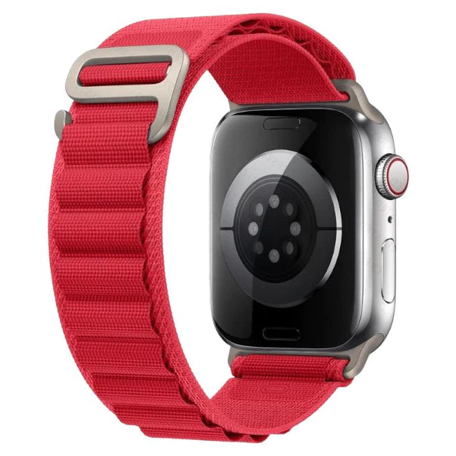 Pulseira para Smartwatch - SmartAlpino - ALP AZUL CELESTE / 38/40/41MM, ALP AZUL CELESTE / 42/44/45/49MM, ALP AZUL ROYAL / 38/40/41MM, ALP AZUL ROYAL / 42/44/45/49MM, ALP BRANCA ROSA / 38/40/41MM, ALP BRANCA ROSA / 42/44/45/49MM, ALP BRANCO AZUL / 38/40/41MM, ALP BRANCO AZUL / 42/44/45/49MM, ALP BRANCO VERMELHO / 38/40/41MM, ALP BRANCO VERMELHO / 42/44/45/49MM - Tudo Shop