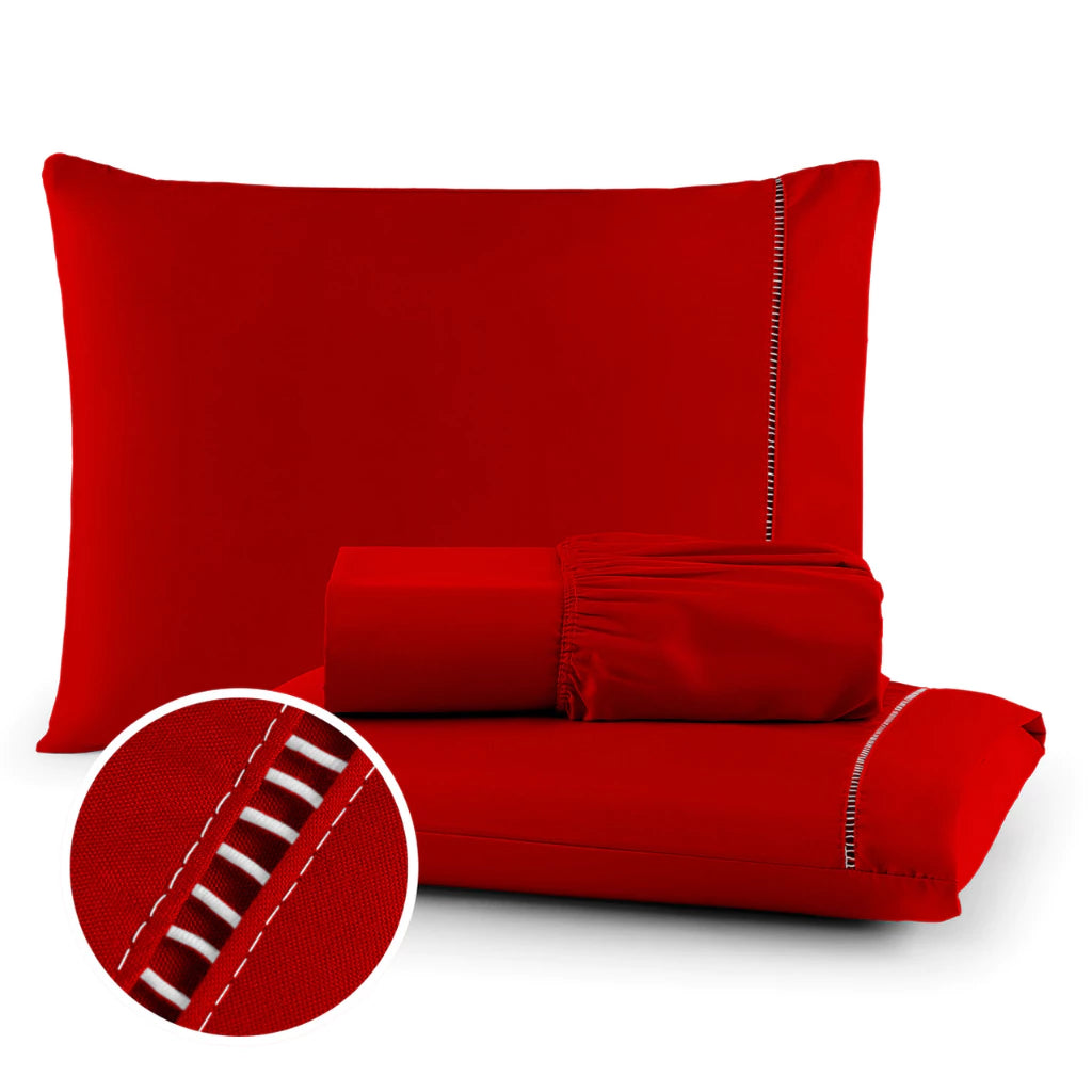 Jogo De Cama de Micropercal 400 Fios, Kit 03 Peças - RoyalSoft 400 Luxe - AVELÃ / CASAL, AVELÃ / KING, AVELÃ / QUEEN, AVELÃ / SOLTEIRO, AZUL / CASAL, AZUL / KING, AZUL / QUEEN, AZUL / SOLTEIRO, BRANCO / CASAL, BRANCO / KING - Tudo Shop