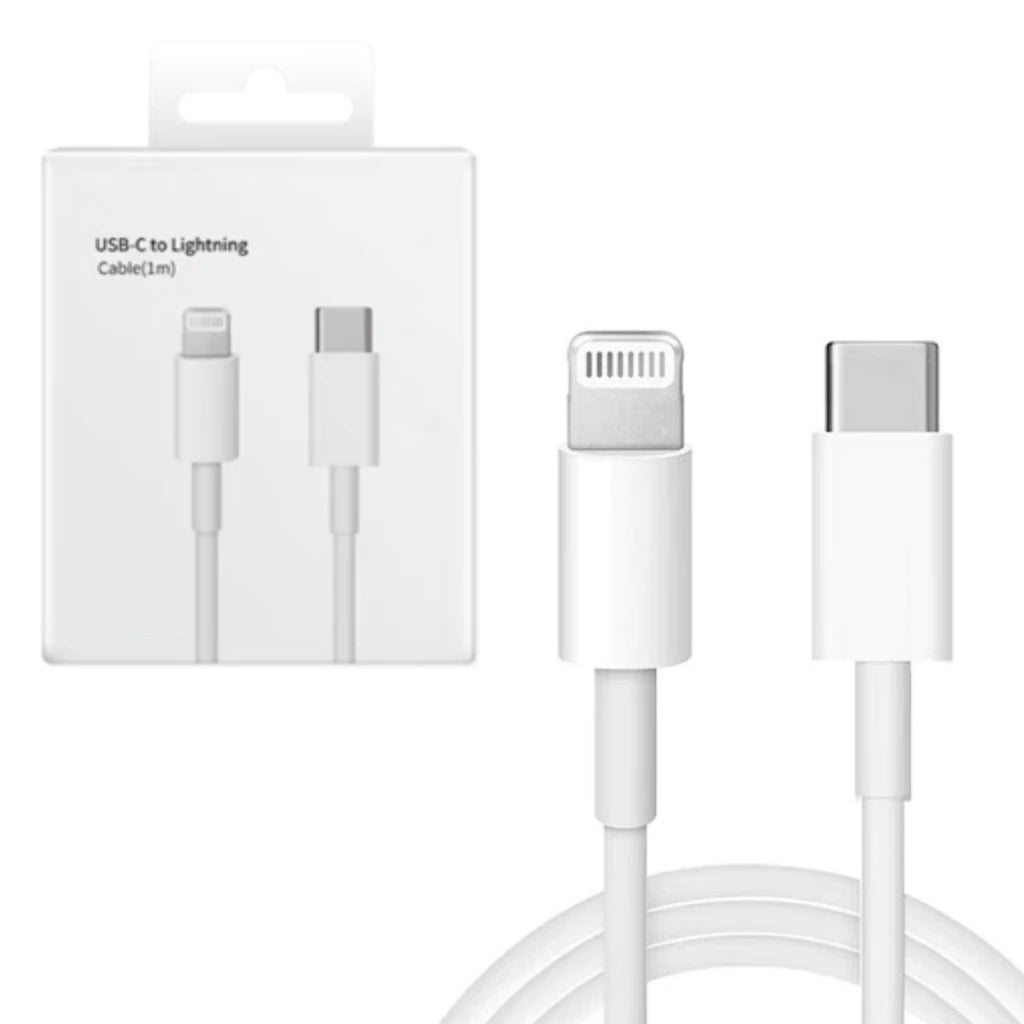Carregador De iPhone 1m 20w - CarregaFast - Cabo USB-C, Fonte 20W, Fonte 20W + Cabo USB-C - Tudo Shop