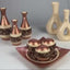 Conjunto Decorativo De Cerâmica 9 Peças - CeramiLux