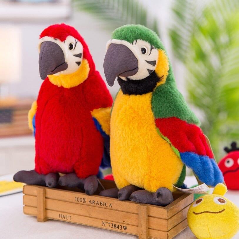 Brinquedo Papagaio Falante - PapaTalk - Vermelho, Azul, Verde - Tudo Shop