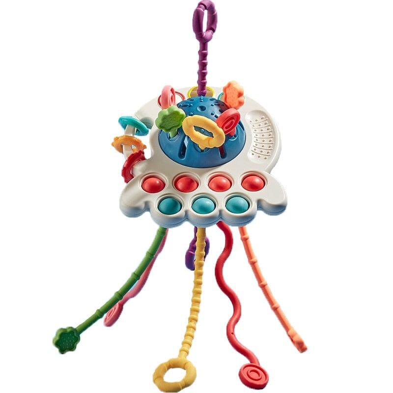 Brinquedo Sensorial 3 em 1 para Bebês - Sensorial Baby - UFO, Polvo - Tudo Shop