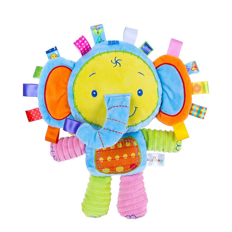 Pelúcia Sensorial - SenseBuddy - Macaco, Elefante, Coelho, Leão - Tudo Shop