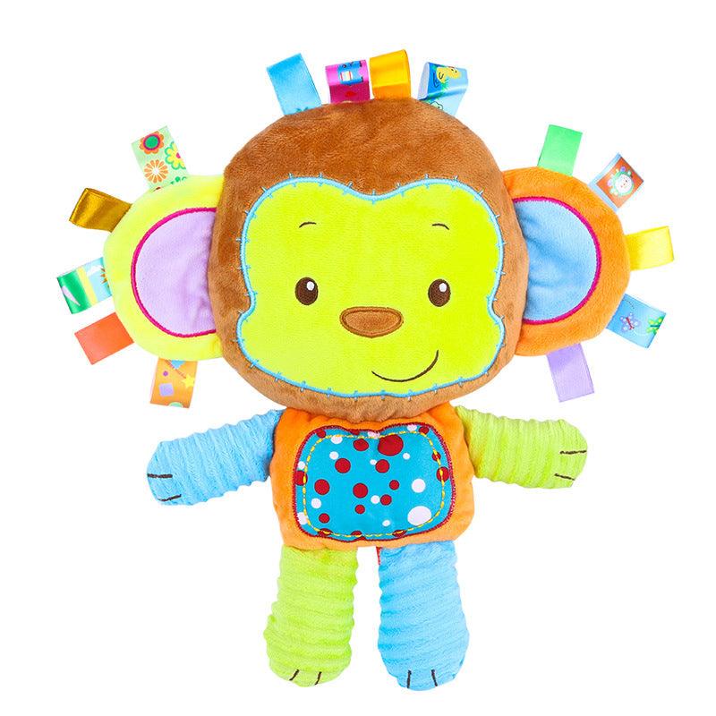 Pelúcia Sensorial - SenseBuddy - Macaco, Elefante, Coelho, Leão - Tudo Shop